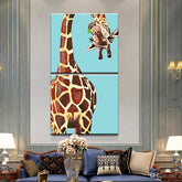 Painting by numbers giraffe with curved neck 2-part shipping from DE